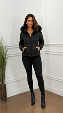 Blusa Puffer Forrada Impermeável