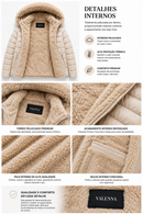 Blusa Puffer Forrada Impermeável