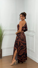 Vestido Nula Manga Longa Karen Estampado