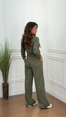 Conjunto Lanzinha Zíper Verde Vanessa