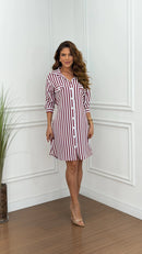 Chemise Listrada Marsala