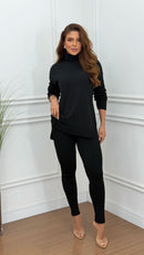 Conjunto Tricot Bárbara Preto